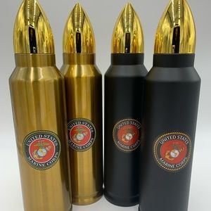 Bullet Flasks with Marine Logo